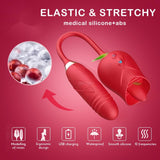 Vibrador rosa para lamer y chupar la lengua, juguete sexual para mujerKilla Vibrant Toy 