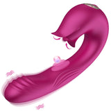 Vibrador para lamer la lengua 3 en 1 para mujer, juguete sexual de estimulación del clítoris 