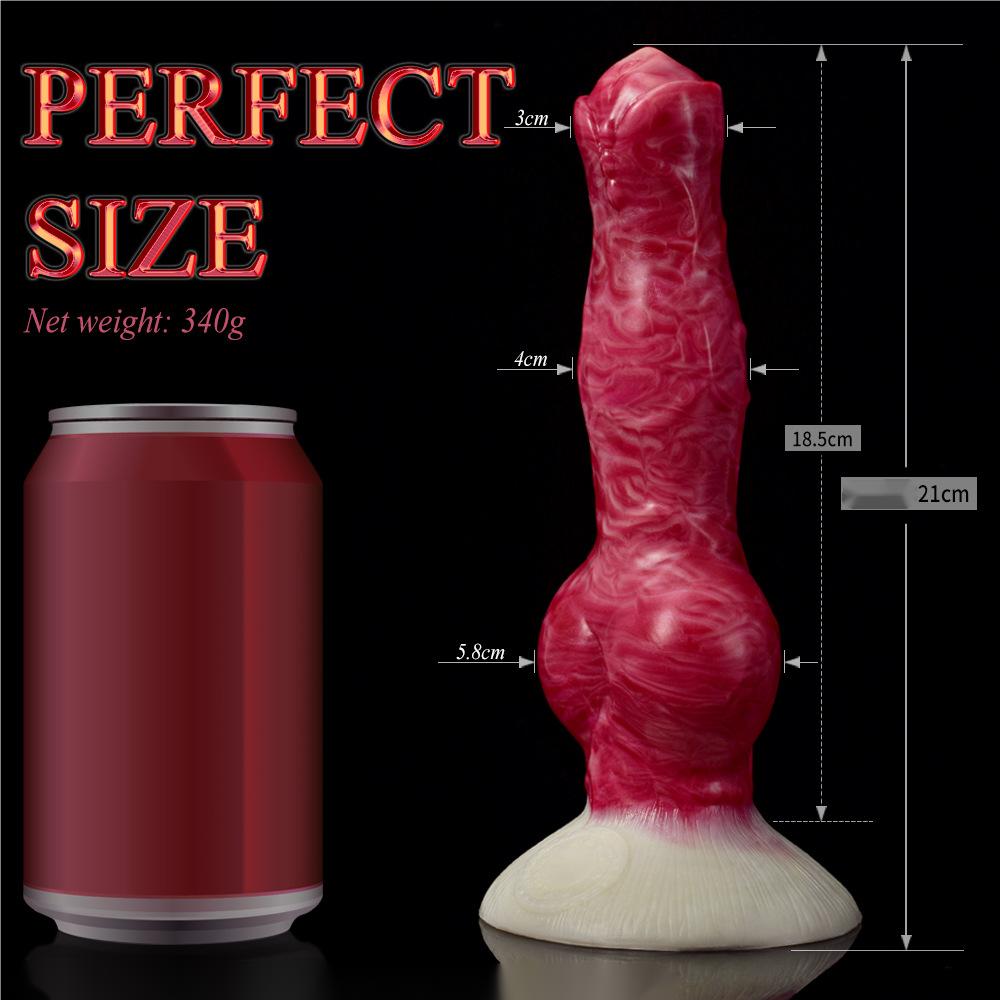 Realistic Dog Monster Dildo with Knot Cainine K9 Animal Dildos 8.26 inch Adult Toys Anal Plug