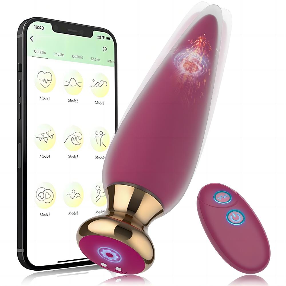 App & Remote Control Vibrator Anal Vibrators Butt Plug Anal Sex Toy for Man & Woman