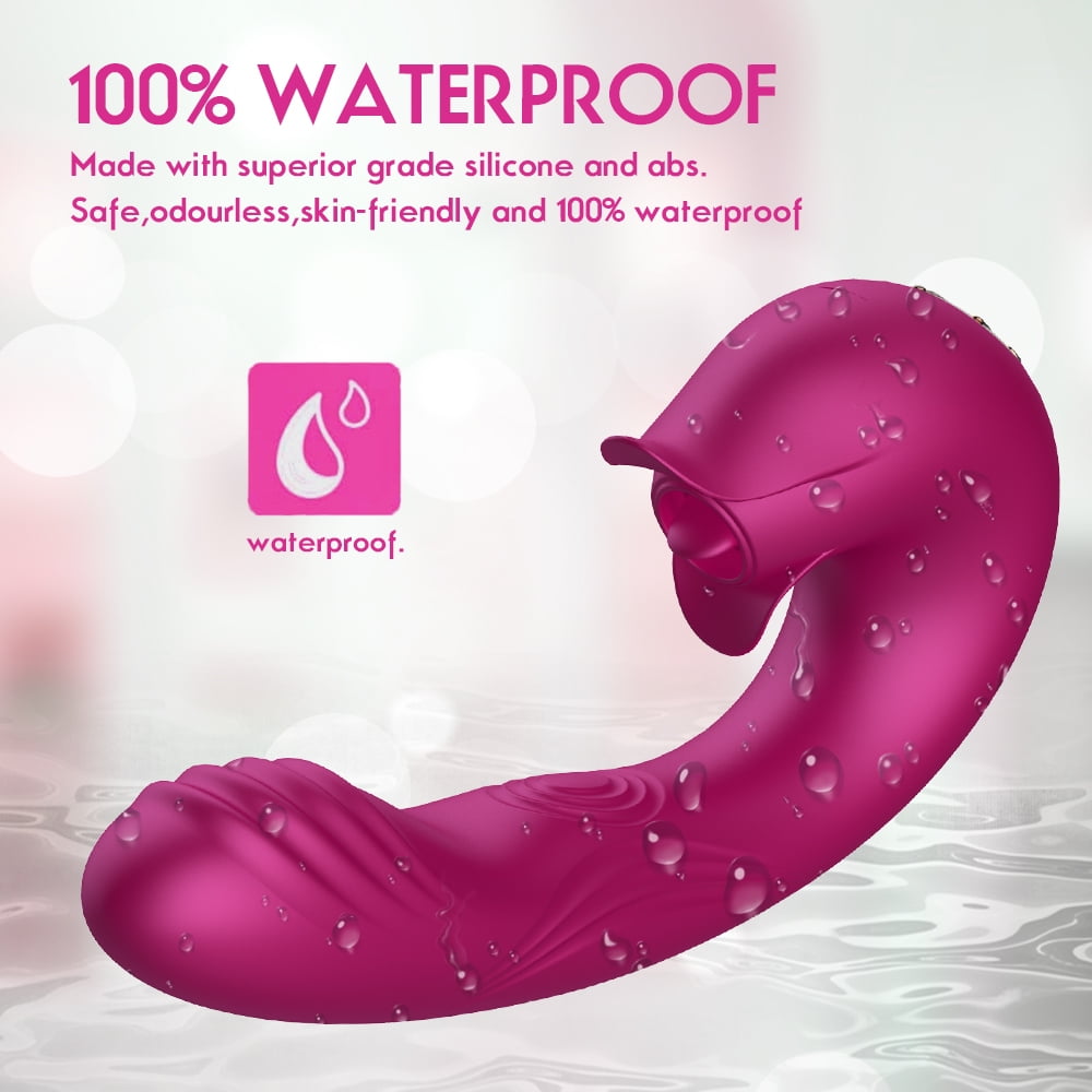 Vibrador para lamer la lengua 3 en 1 para mujer, juguete sexual de estimulación del clítoris 