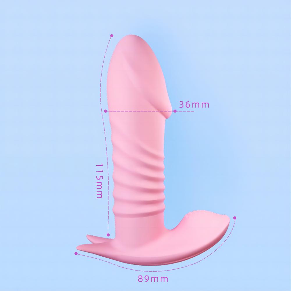 Wearable Thrusting Panty Vibrator Remote Control Sex Toy for Woman