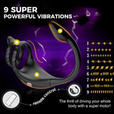 APP Control Anal Vibrator with Penis Rings Anal Sex Toy for Man Butt Plug Penis Vibrator