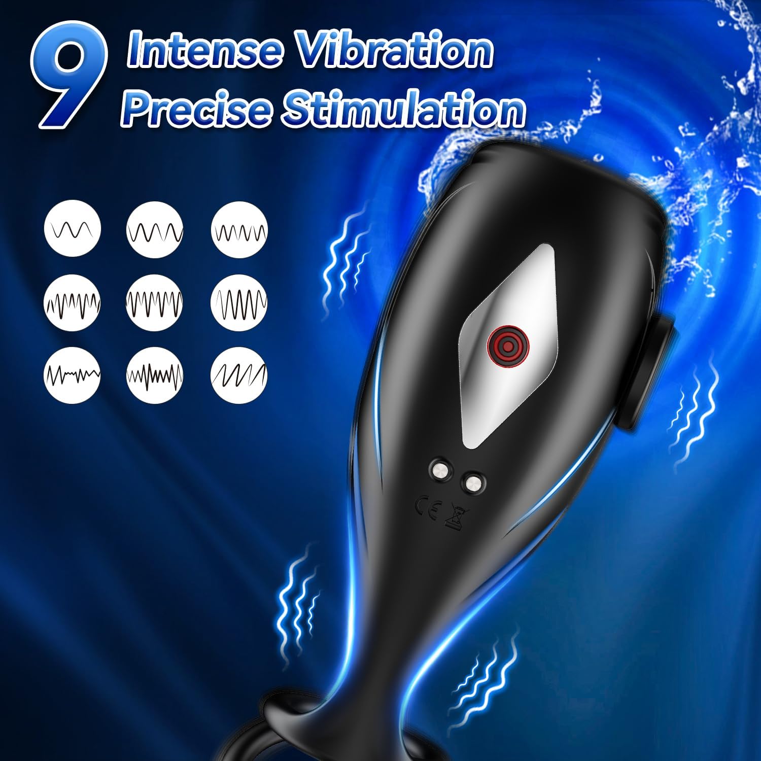 Penis Vibrator APP Control Glans Trainer with Penis Rings Adult Sex Toy for Man