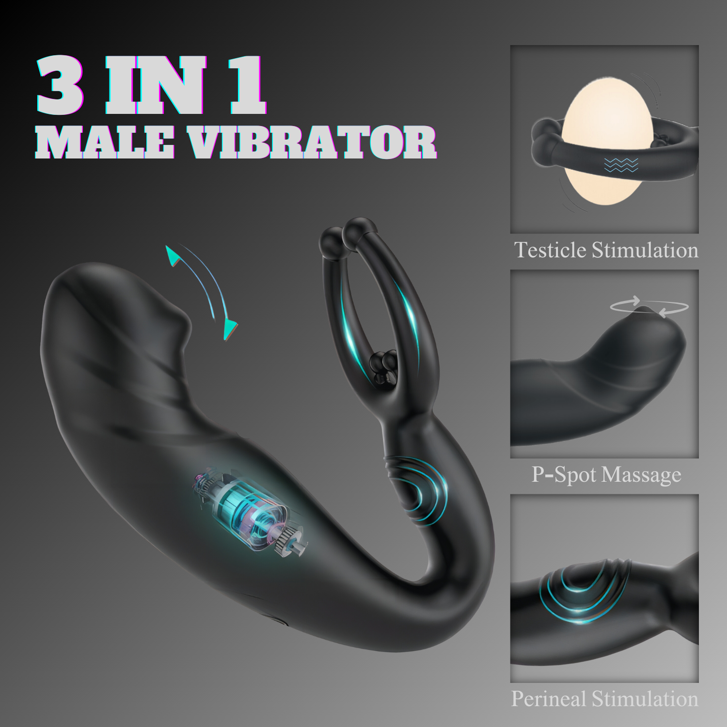 Vibrador Rainstorm No.1 Bead Massage 9 Frecuencias - Control Remoto 