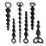 6 PCS Anal Beads Set Butt Plugs for Anal Training Adult Sex Toys