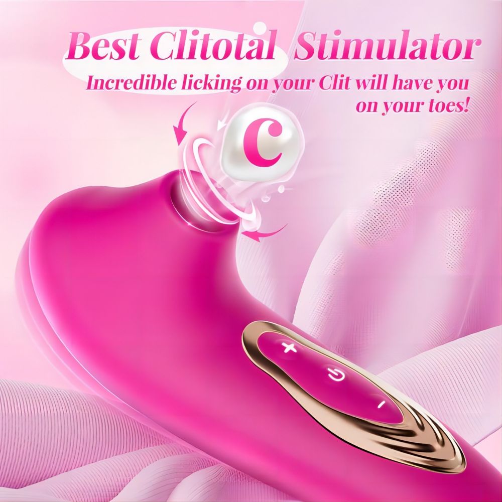 Unique Design Licking & Sucking Vibrator Women Sex Toy Clit Stimulator Adult Toys