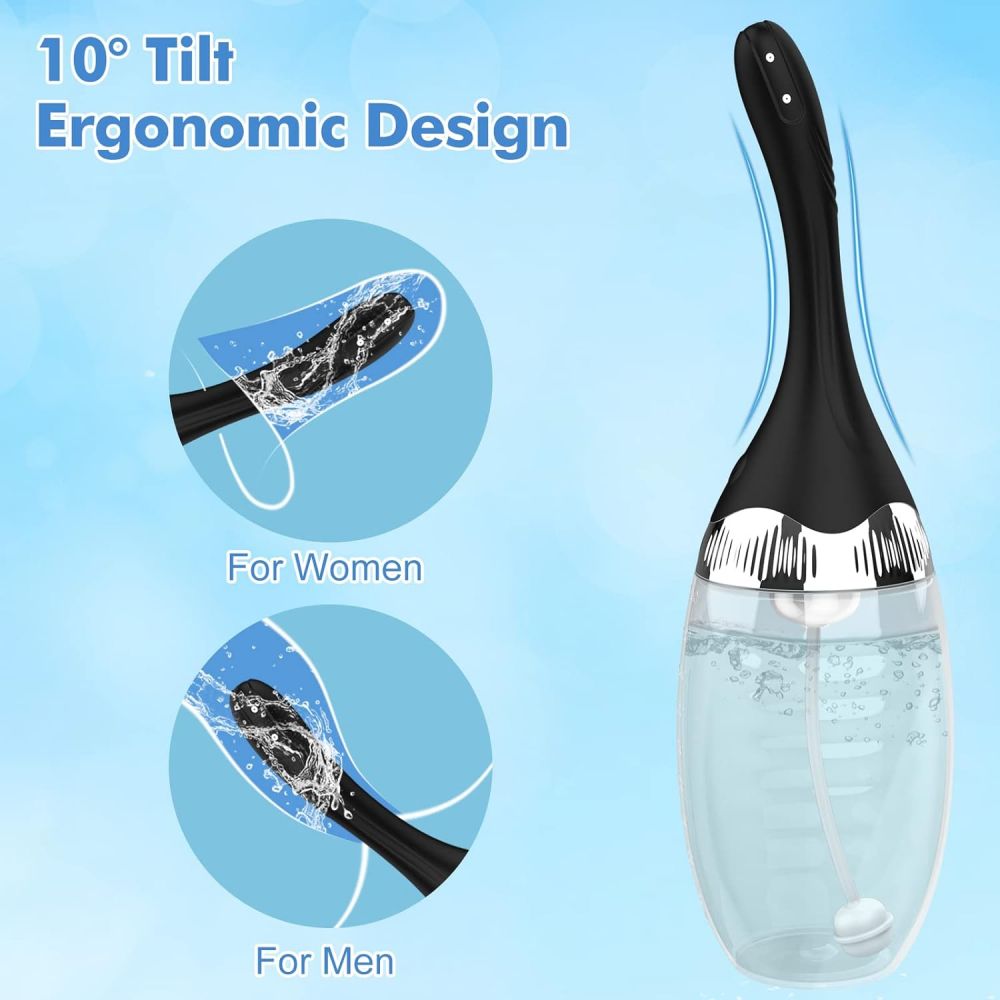 Automatic Anal Douche Remote Enema Bulb with 3 Speeds Anti-Backflow Douches for Anus & Vagina Adult Toys