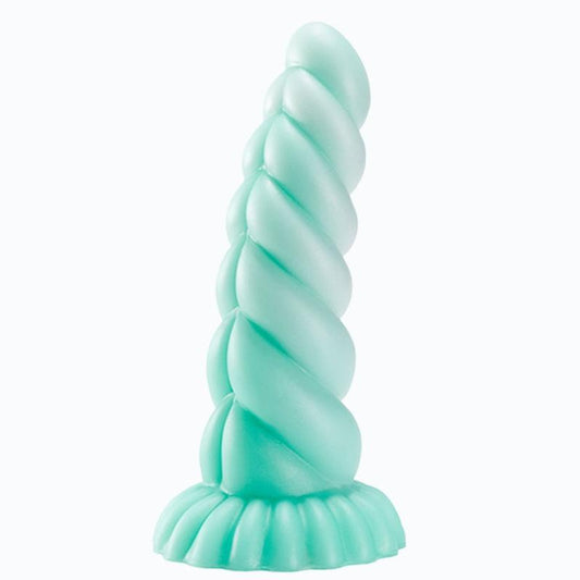 Monster Dildo Fantasy Unicorn Dildos 8.3in Silicone Anal Plug with Suction Cup Adult Toys