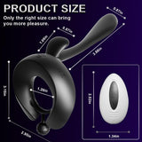 Vibrating Cock Ring Remote Penis Vibrator with 7 Vibration Modes Adult Sex Toys for Couples