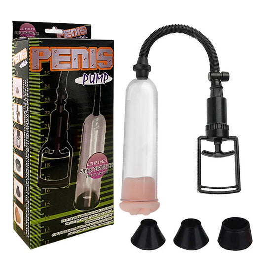 Control manual de la bomba de pene masculina