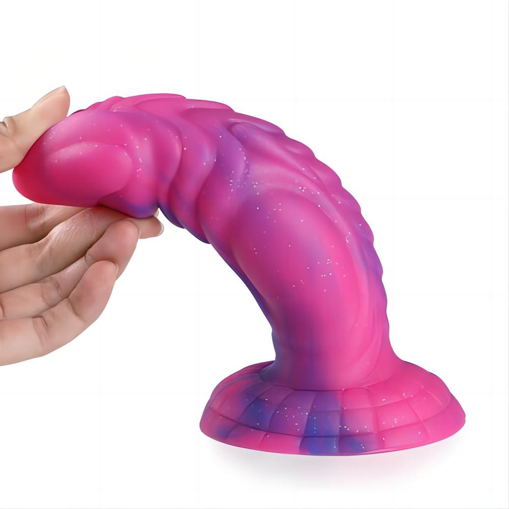 Monster Dildo Starry Liquid Silicone Dildos with Suction Cup Anal Plug Adult Toy