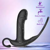 Remote Control Prostate Massager with Penis Ring Thrusting & Vibrating Anal Plug Adult Sex Toy