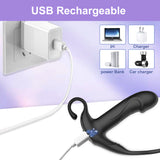 Remote Control Prostate Massager with Penis Ring Thrusting & Vibrating Anal Plug Adult Sex Toy