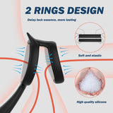 Thrusting Prostate Massager Remote Control Anal Vibrator Butt Plug with Dual Cock Ring