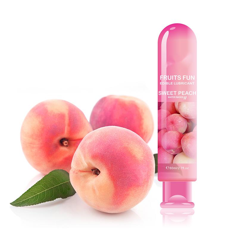 Fruit Flavored Water Based Personal Lubricant Edible Sex Lube 80ML