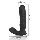 Fobono 7 Vibration 7 Thrusting App Control Vibrador anal Masaje de próstata 